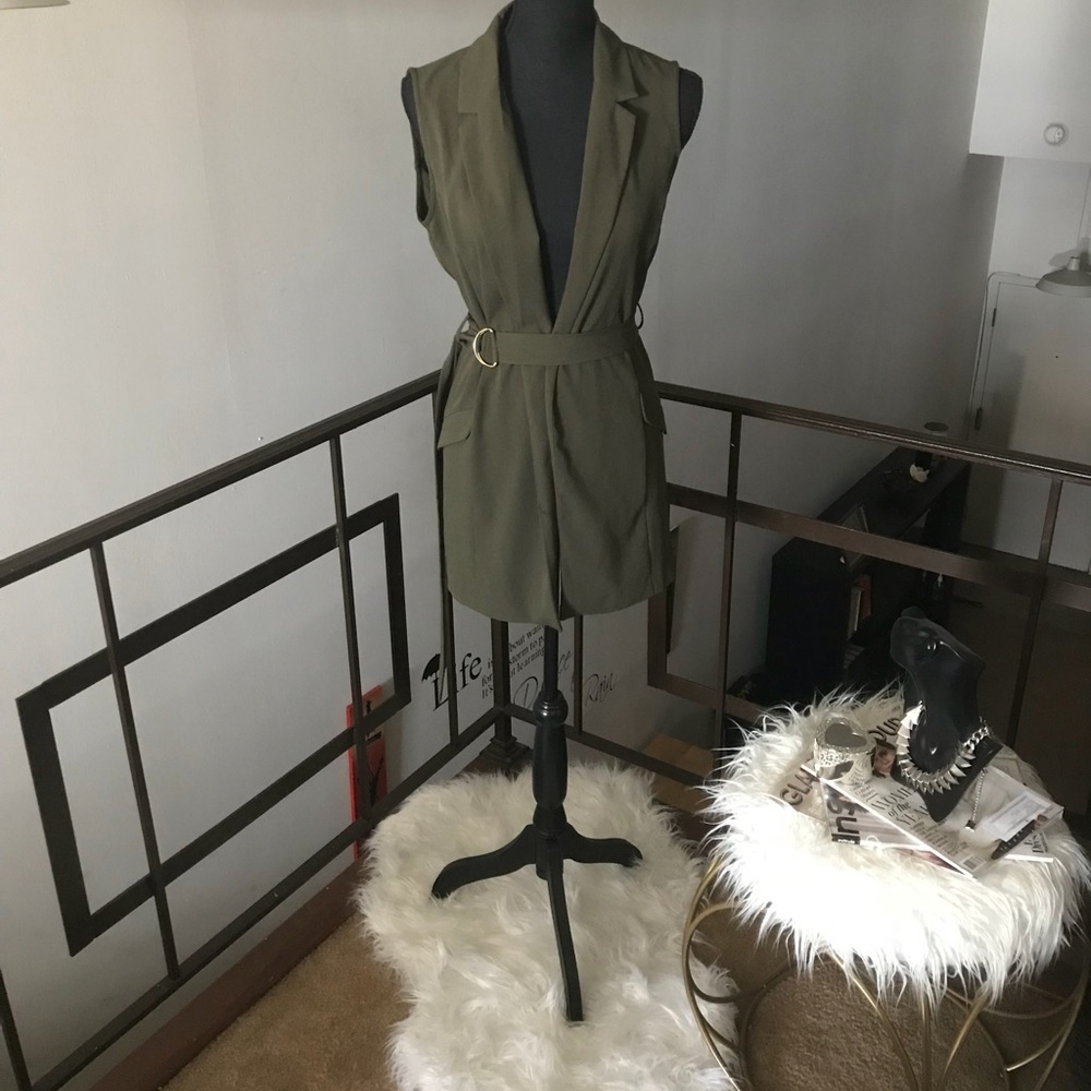 Army green vest